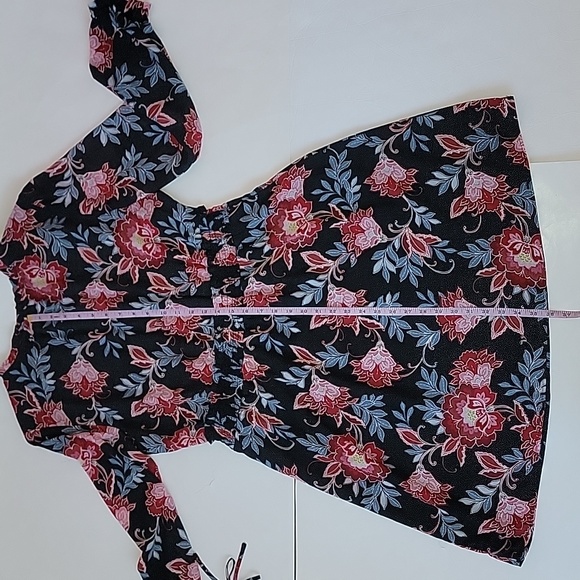 LOFT PAISLEY  SMOCKED FLARE DRESS/ 14. - Picture 9 of 12